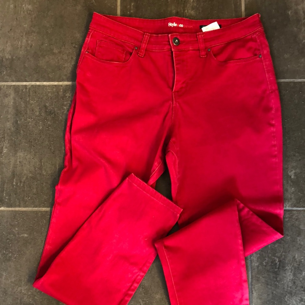 Red Skinny Jeans